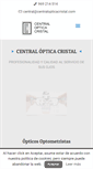 Mobile Screenshot of centralopticacristal.com
